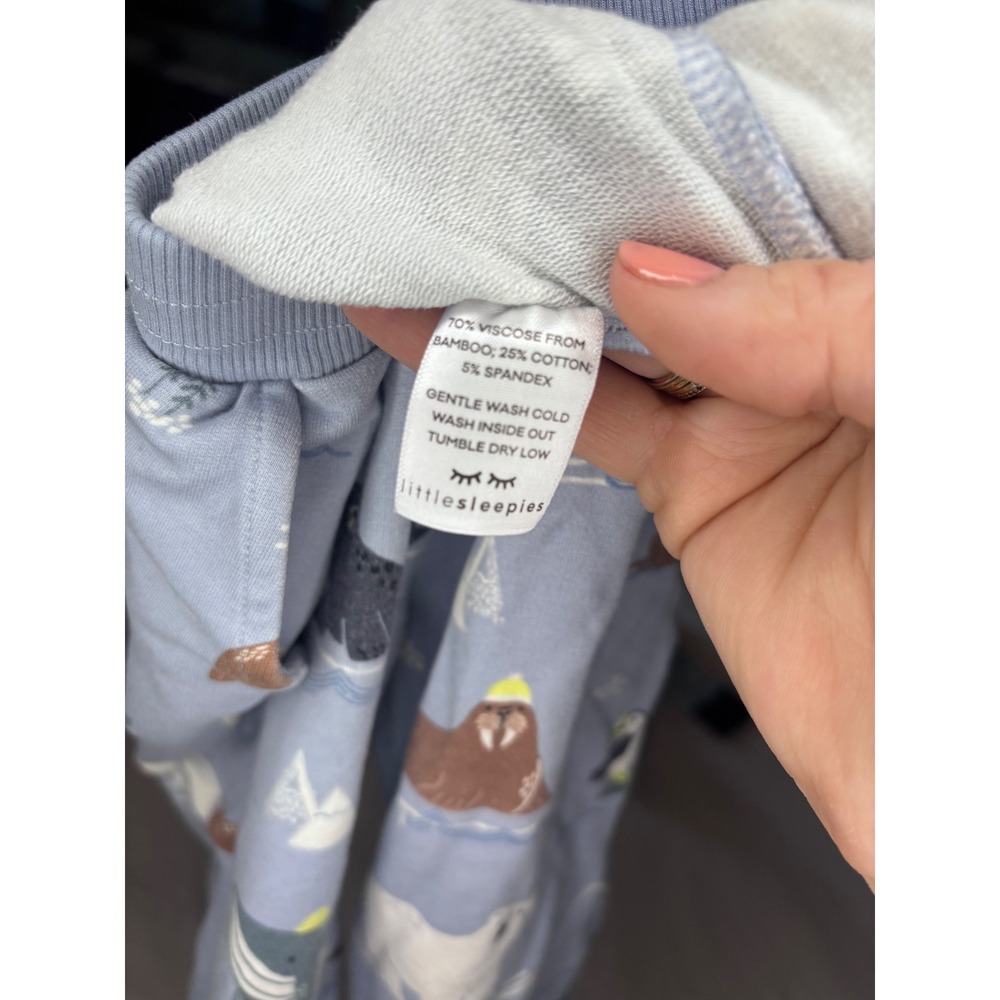 Little Sleepies Bamboo Jogger‎ Pants Cozy Lounge Play Soft Everyday Size 18-24M - Picture 4 of 4